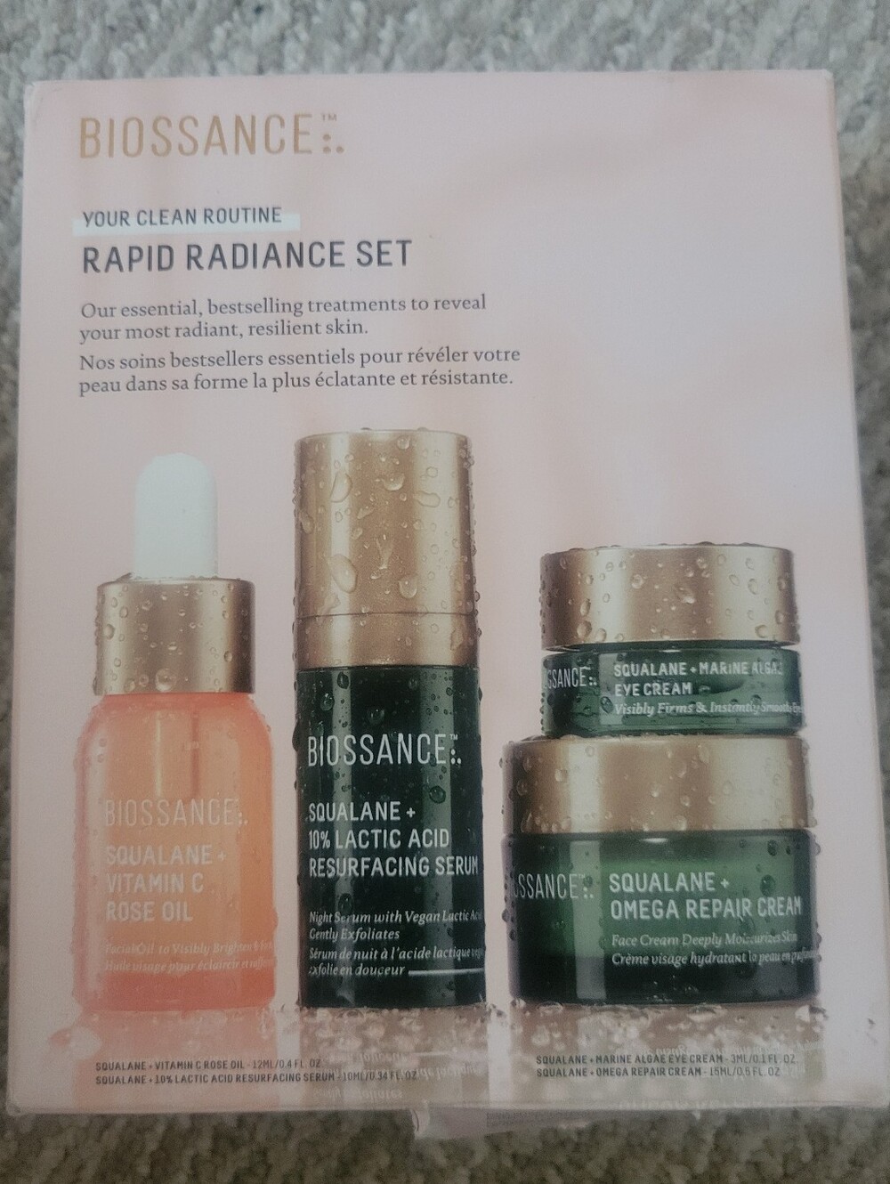 Biossance Rapid Radiance Skincare Set